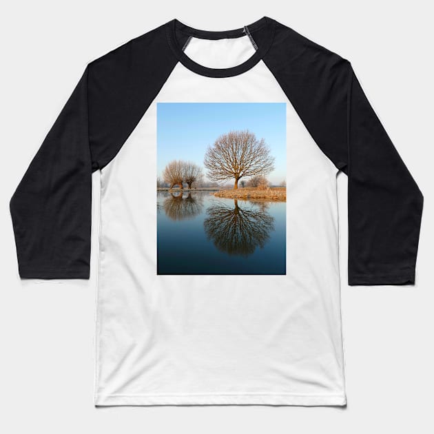 River Stour Baseball T-Shirt by Chris Petty